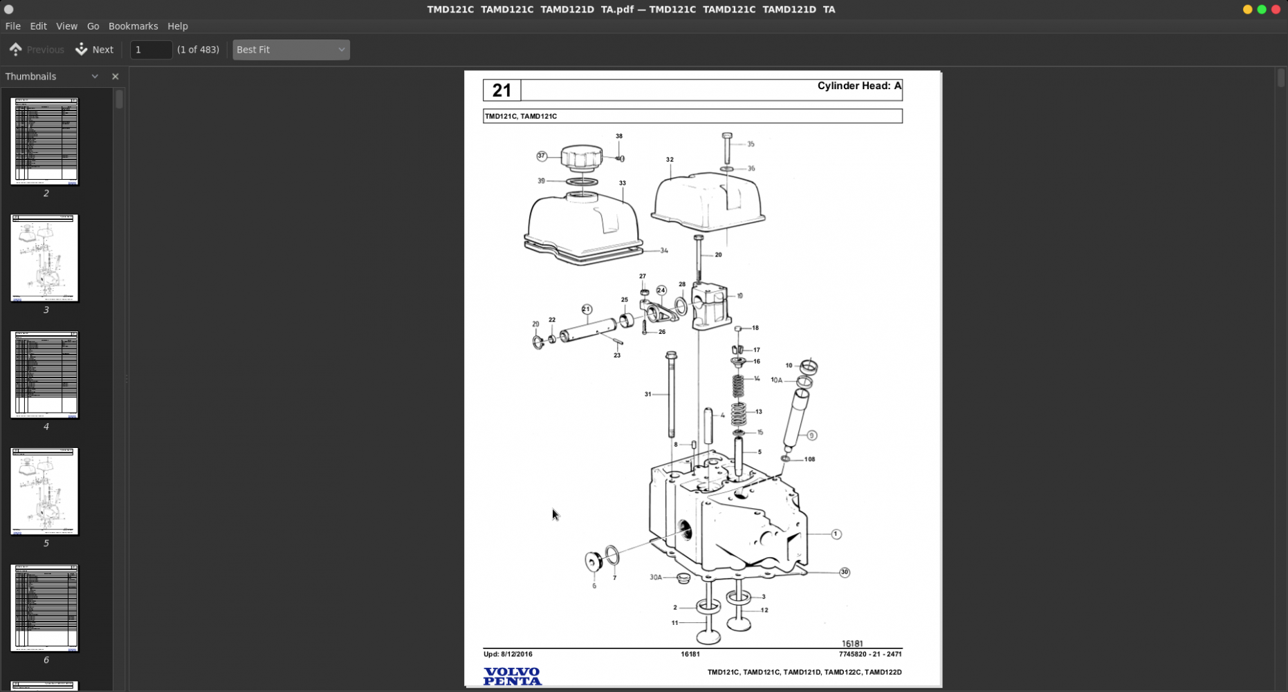 History Volvo Penta 2022 Manual
