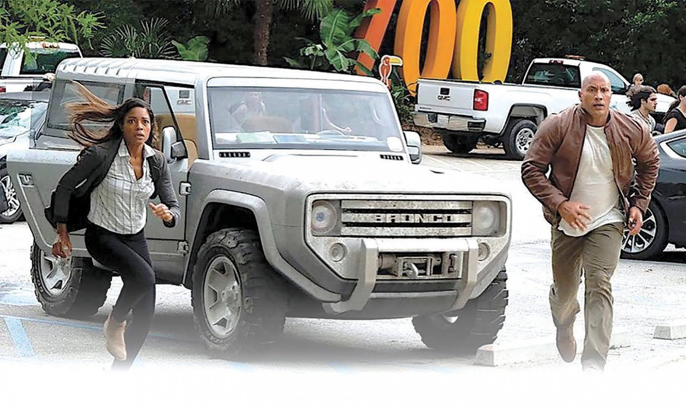 3 Bronco Concept Hits Street Sort Of Automotive News Dwayne Johnson Ford Bronco 2023
