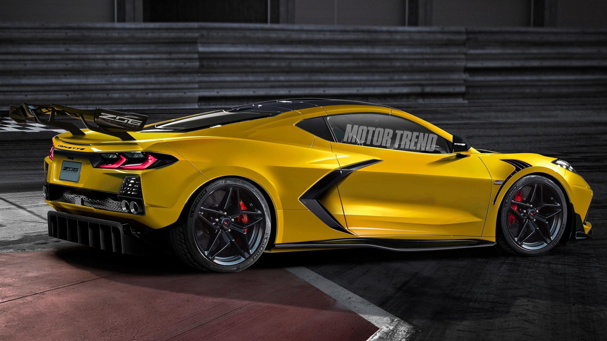Wallpaper 2023 Chevy Corvette Zora Zr1