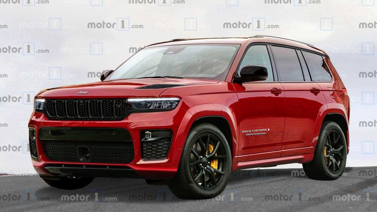 Jeep Grand Cherokee L Trackhawk Unofficially Rendered As 5 Row 2023 Grand Cherokee Srt Hellcat