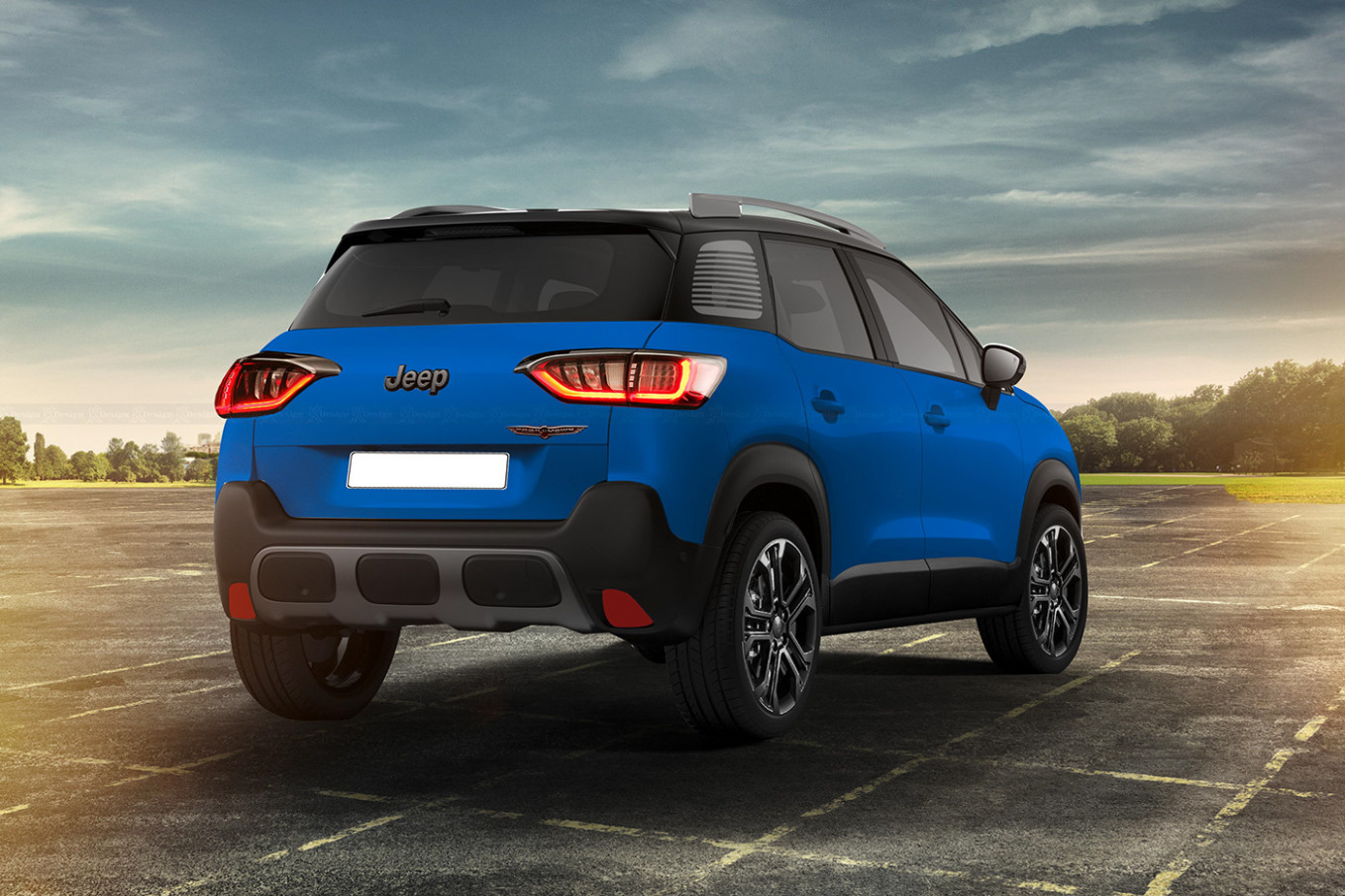 Jeep Patriot 5 Immaginato In Render Con Base Citroën C5 Jeep Patriot 2023