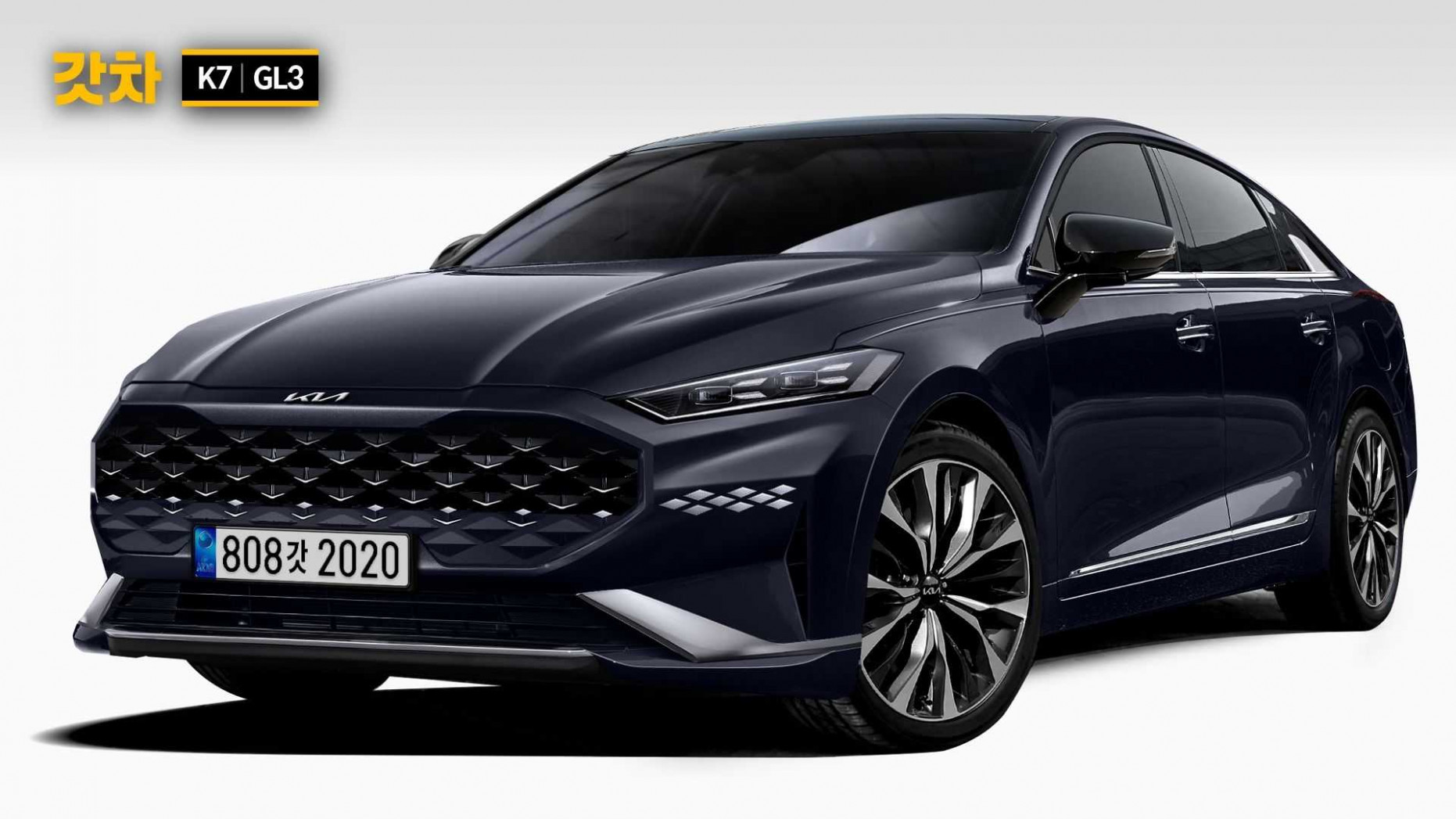 Kia Cadenza Facelift Rendered With New Logo Based On Spy Shots 2023 All Kia Cadenza