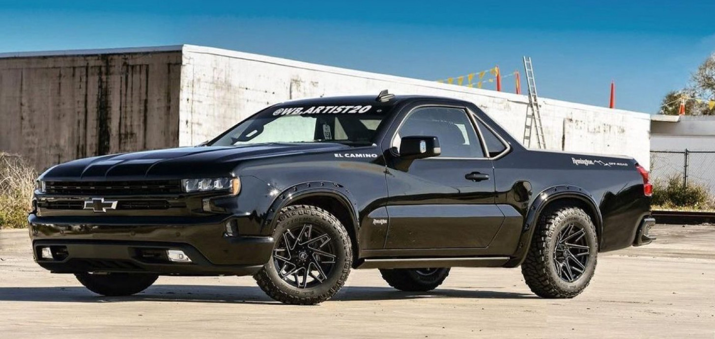 Modern Chevy El Camino Rendering Takes Chevy Silverado Cues Gm 2023 Chevy El Camino Ss