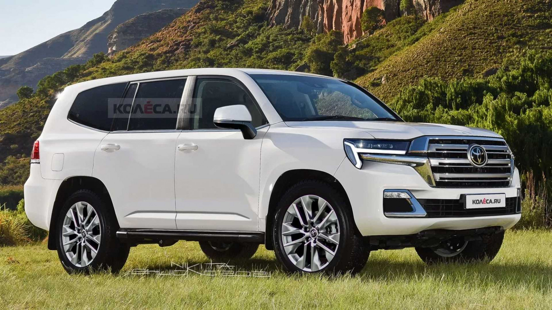 Next Gen Toyota Land Cruiser Rendered Based On Recent Spy Shot Toyota New Land Cruiser 2023