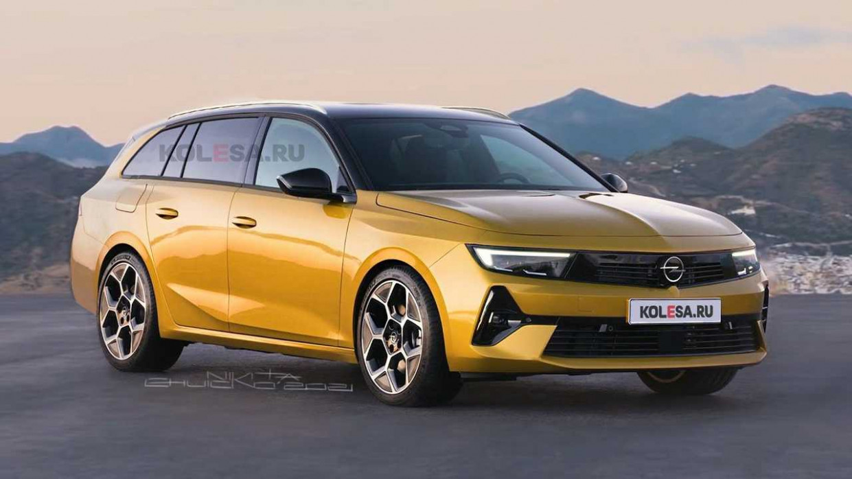 4 Opel Astra Wagon Rendered While New Prototype Is Spied Opel Astras Sports Tourer