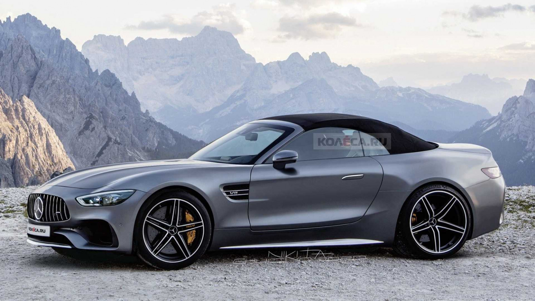 5 Mercedes Sl Rendered After Official Teaser Images Looks Great 2022 Mercedes Amg Sl Class