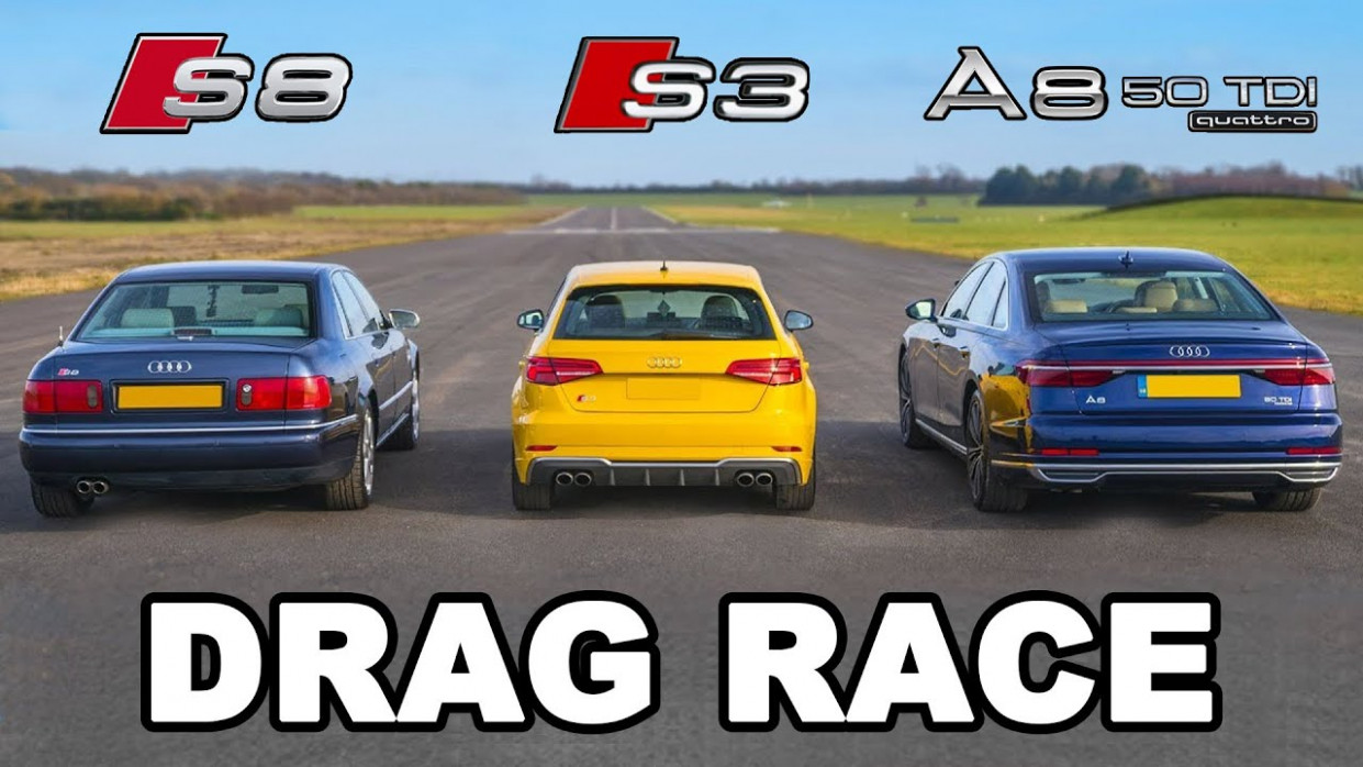 Audi S4 V Audi S4 V Audi A4: Drag Race Audi S8 Vs A8