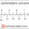 Cm To Inches Conversion (centimeters To Inches) Inch Calculator 12