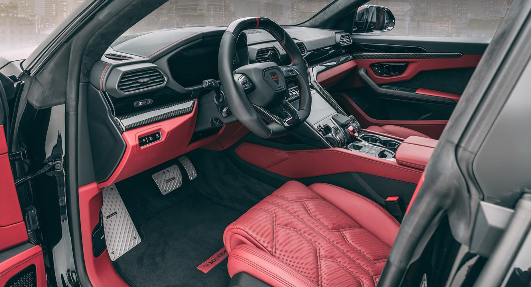 Price interior lamborghini urus red