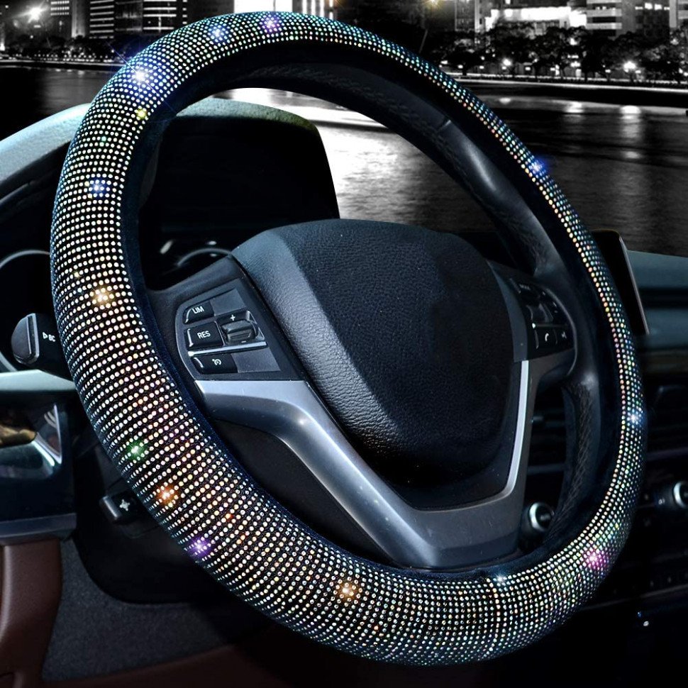 Style crystals on steering wheel Style crystals on steering wheel