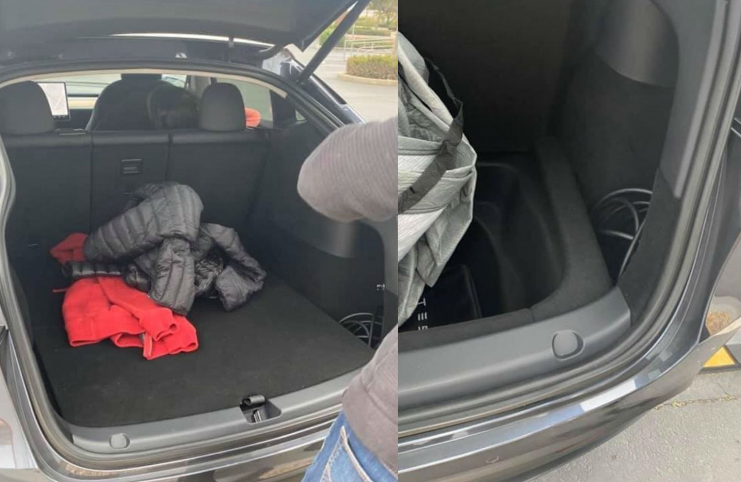 History tesla model y trunk space