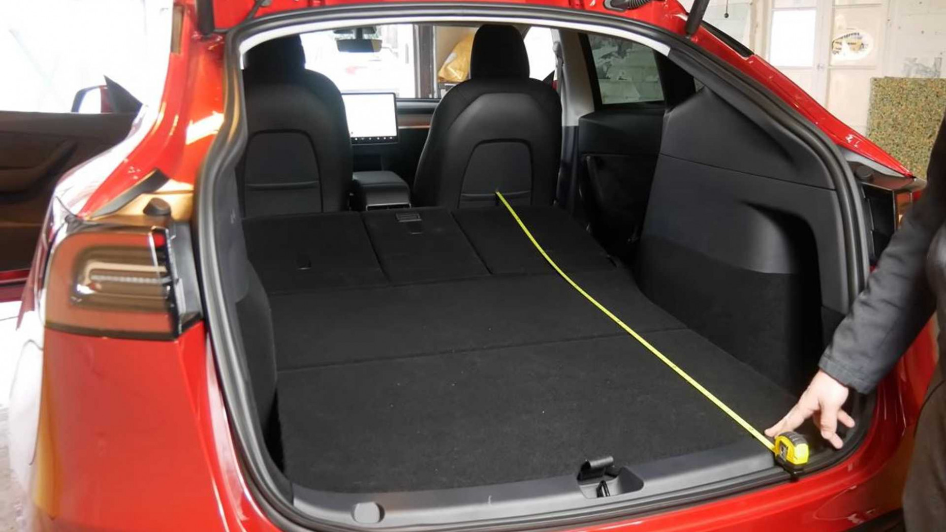 Tesla Model Y: Let's Measure Everything Inside And Out Tesla Model Y Trunk Space