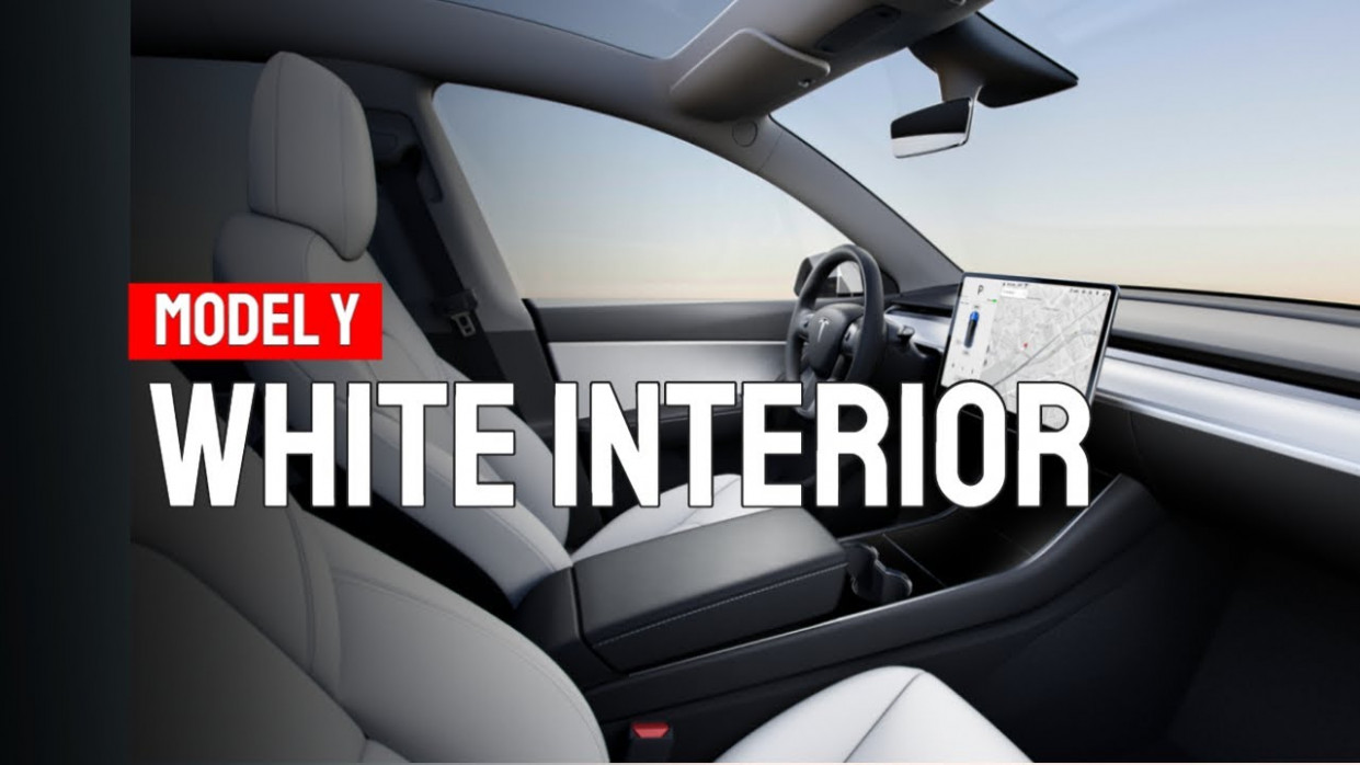 Tesla Model Y White Interior (first Look!) Tesla Model Y White Interior