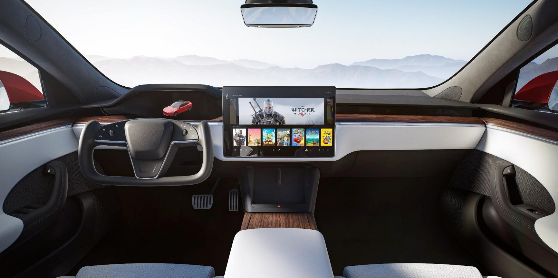 Tesla Teases Model S Plaid With Refreshed Interior: New Tesla Model S Refresh Interior