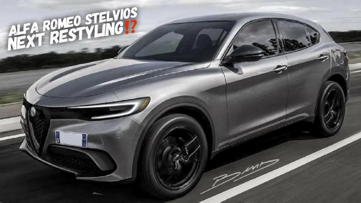 The 4 Alfa Romeo Romeo Stelvio Facelifted Front Imagined 2023 Alfa Romeo Stelvio Reviews
